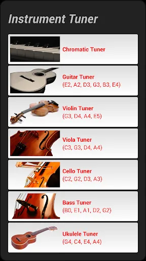 Instrument Tuner स्क्रीनशॉट