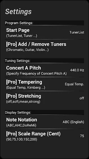 Instrument Tuner स्क्रीनशॉट