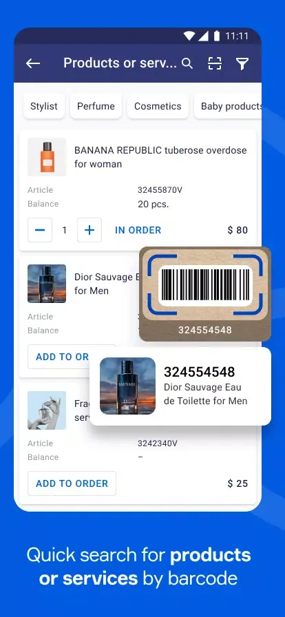 RetailCRM Mobile Screenshots