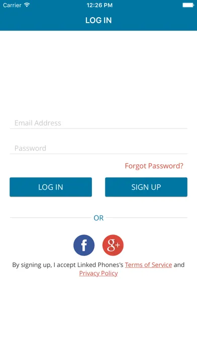 Ảnh chụp màn hình của Link Phones