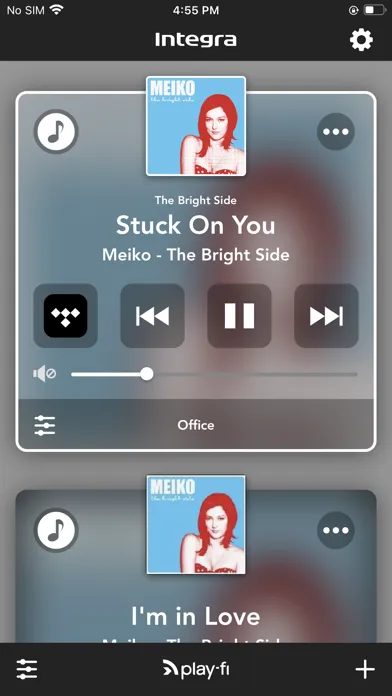 Скриншоты Integra Music Control App