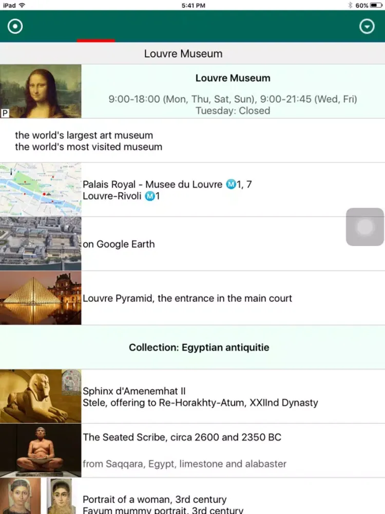 Paris Travel Guide TG iPad  سکرین شاٹس
