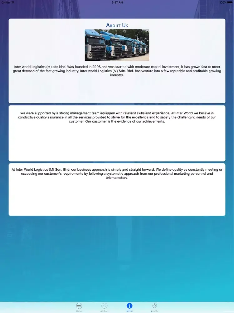 IWL Haulage Tariff iPad  Screenshots