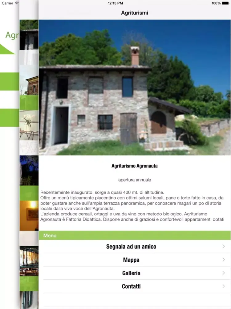 Zrzuty ekranu VisitPiacentino iPad 