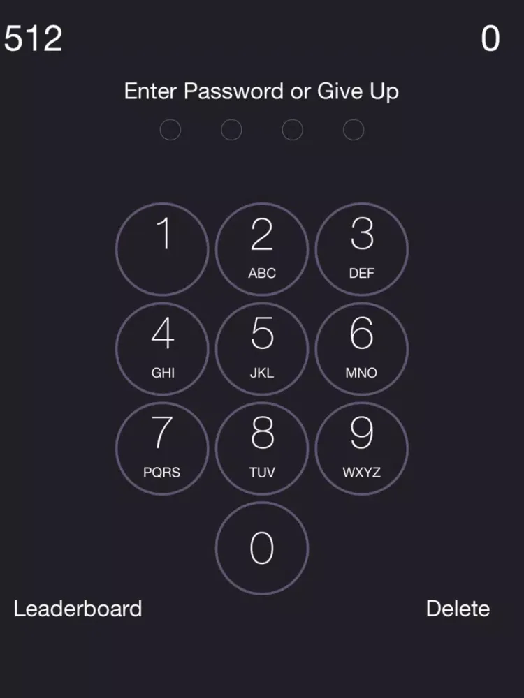 What's My Password? iPad  Screenshots