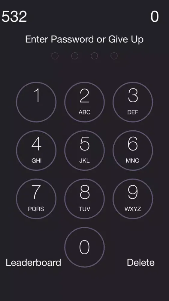 What's My Password? Screenshots
