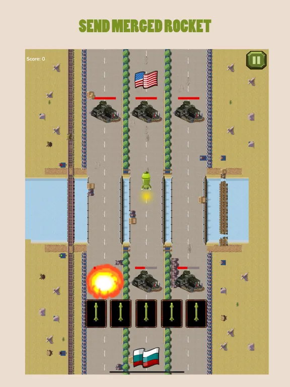 ภาพหน้าจอของ World Rocket Wars iPad 