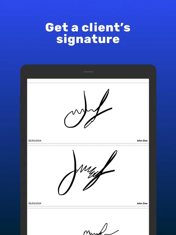 Quick and Easy Invoice App iPad  스크린샷