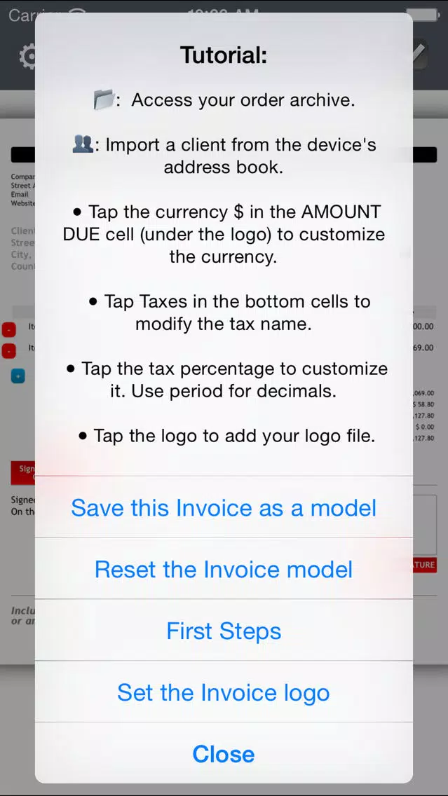 Скриншоты Invoice Maker Plus | Create, Send, Print PDF files