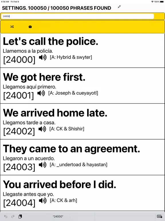 Скриншоты Speak Spanish: 100,000 Phrases iPad 