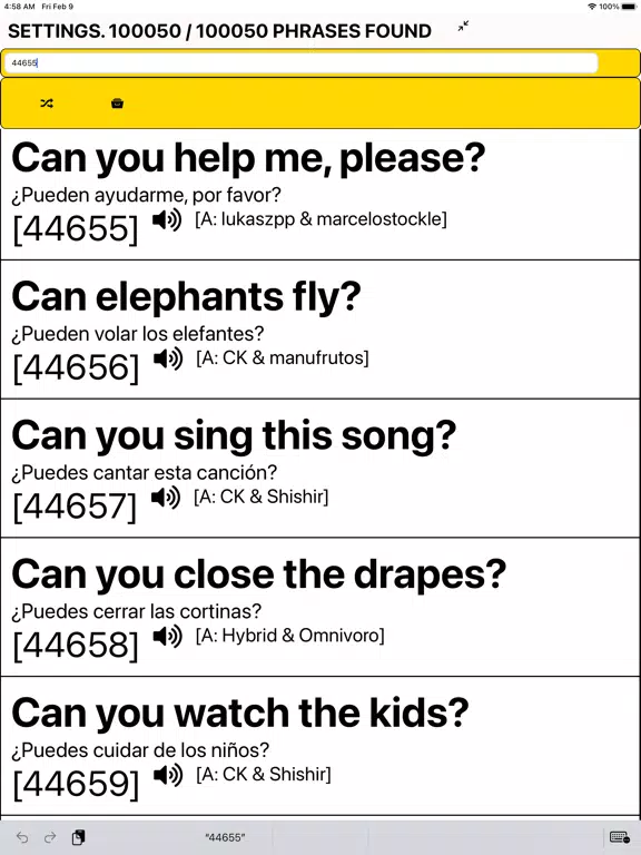 Скриншоты Speak Spanish: 100,000 Phrases iPad 