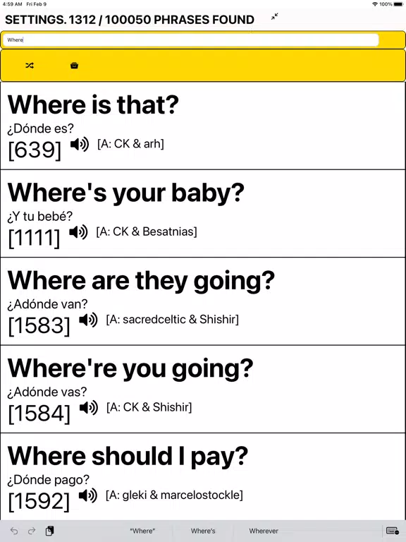Скриншоты Speak Spanish: 100,000 Phrases iPad 