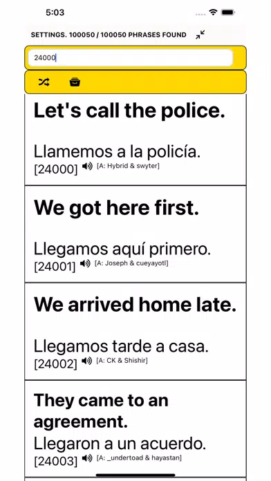 Скриншоты Speak Spanish: 100,000 Phrases