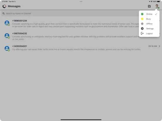 1440 Mobile iPad  سکرین شاٹس