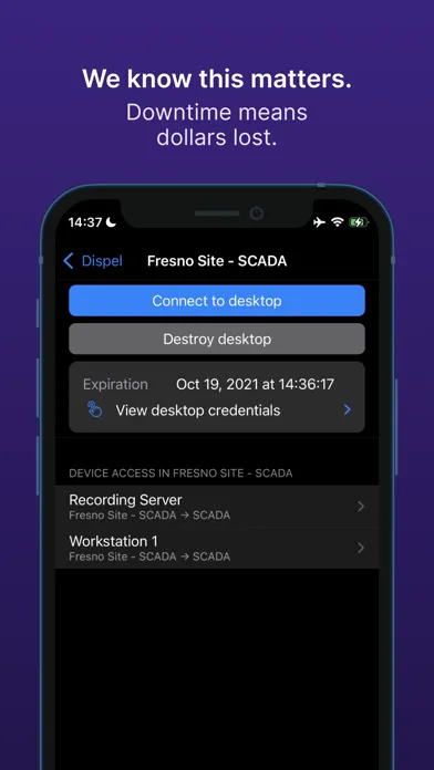 Dispel - Remote access to ICS スクリーンショット