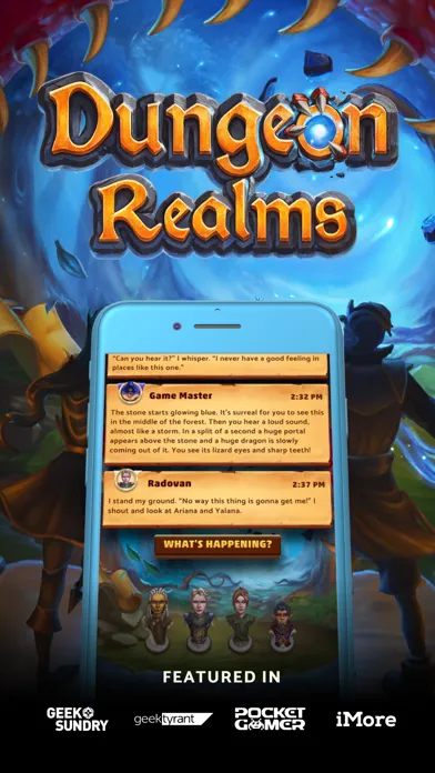 ภาพหน้าจอของ Dungeon Realms: Chat & Roll