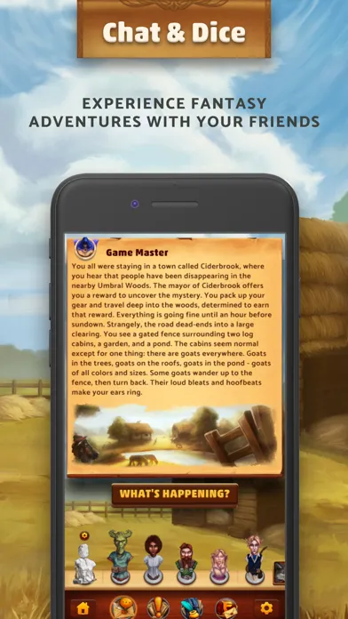 ภาพหน้าจอของ Dungeon Realms: Chat & Roll