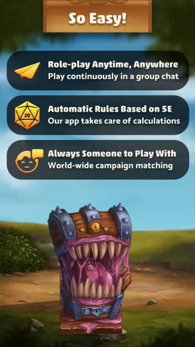 ภาพหน้าจอของ Dungeon Realms: Chat & Roll