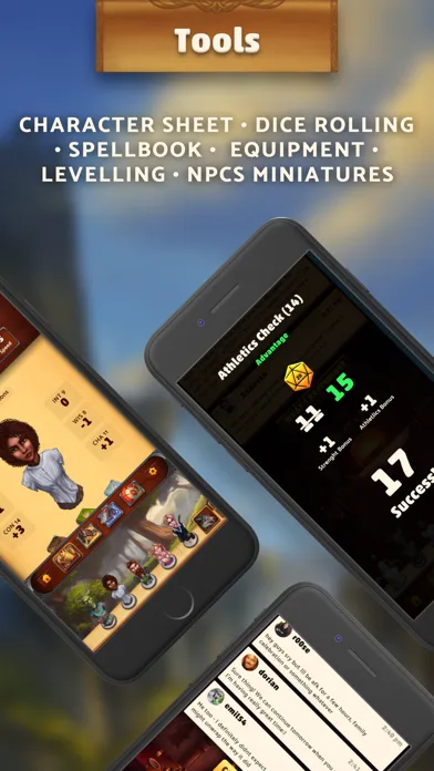 ภาพหน้าจอของ Dungeon Realms: Chat & Roll