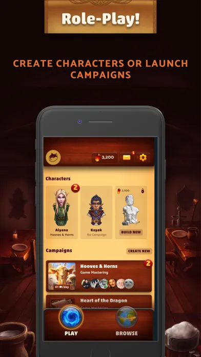 ภาพหน้าจอของ Dungeon Realms: Chat & Roll