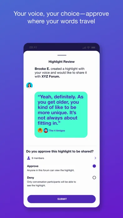 Fora: The Social Dialogue App Screenshots