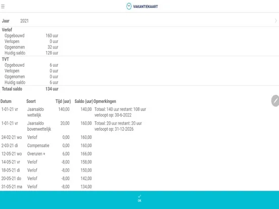 Captures d'écran de mijnDienstrooster App iPad 
