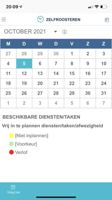 Captures d'écran de mijnDienstrooster App