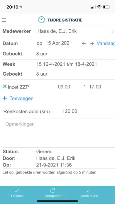 Captures d'écran de mijnDienstrooster App