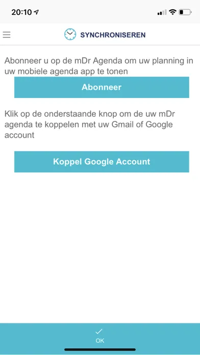 Captures d'écran de mijnDienstrooster App