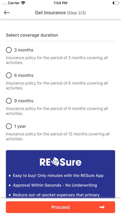 RESure Sports Injury Assurance スクリーンショット