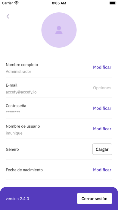 Capturas de pantalla de Accefy