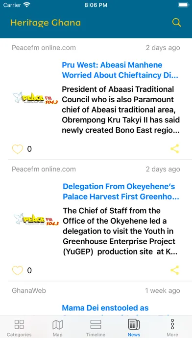 Heritage Ghana App Ekran Görüntüleri