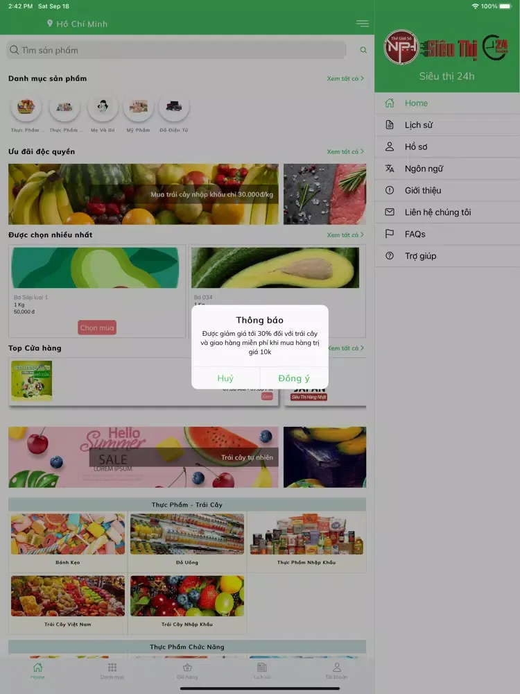 Siêu thị 24h iPad 應用截圖