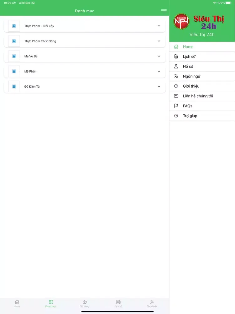 Siêu thị 24h iPad 應用截圖