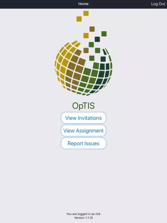 OpTIS iPad  スクリーンショット