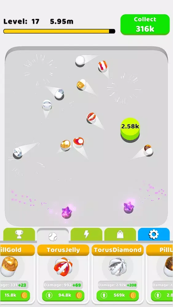Idle Crypto Balls سکرین شاٹس