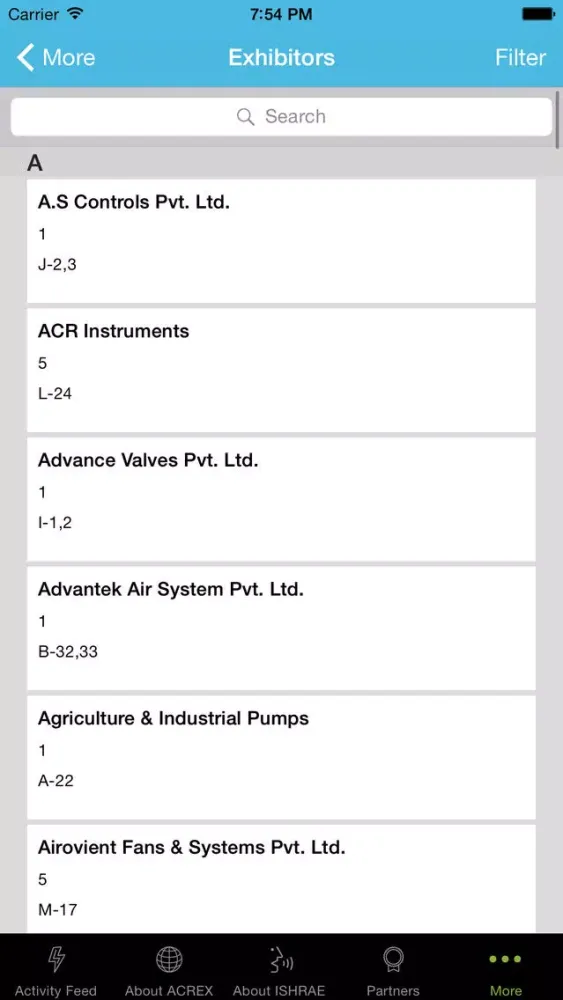 Zrzuty ekranu ACREX India 2016