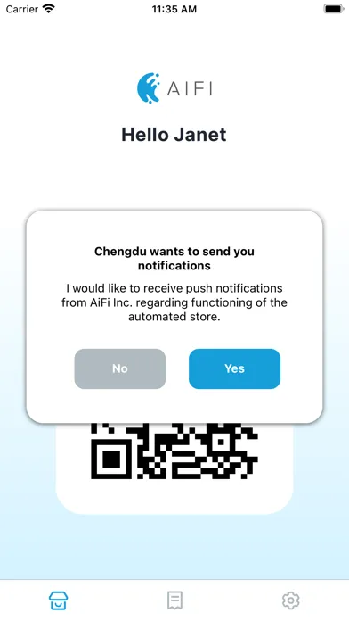 Ảnh chụp màn hình của AiFi TRCA