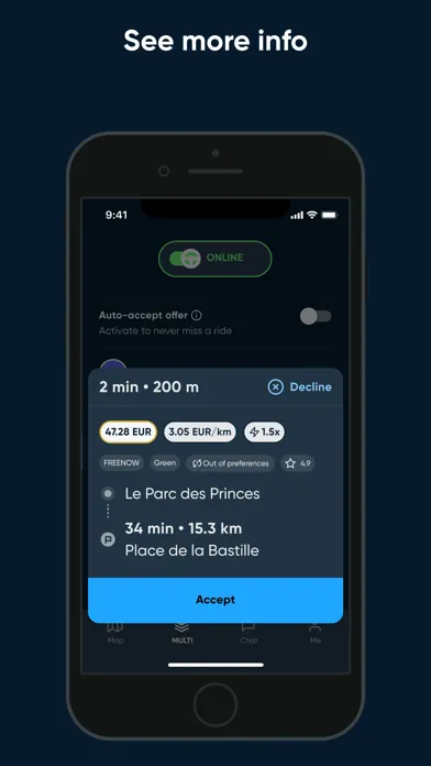 Tangkapan layar Bliq Driver - Earn more money