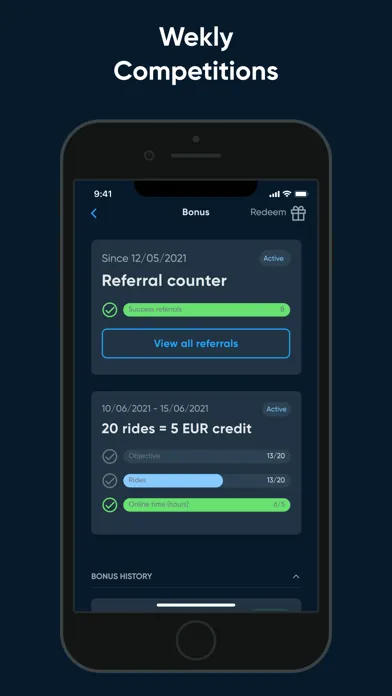 Tangkapan layar Bliq Driver - Earn more money