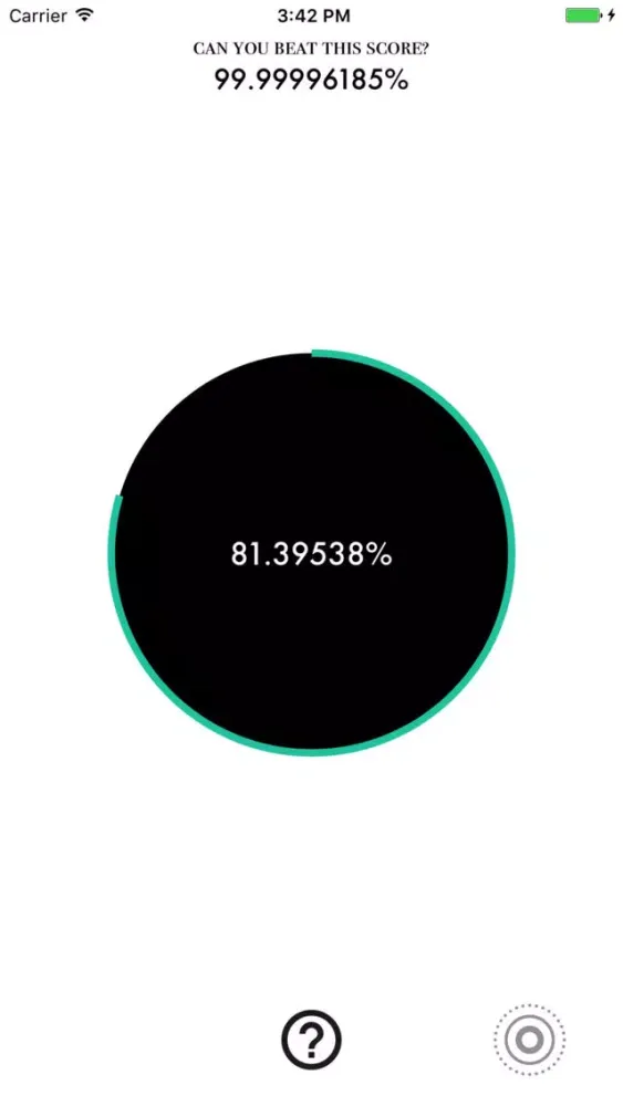 Tangkapan skrin NineNine - Try getting close to 100%