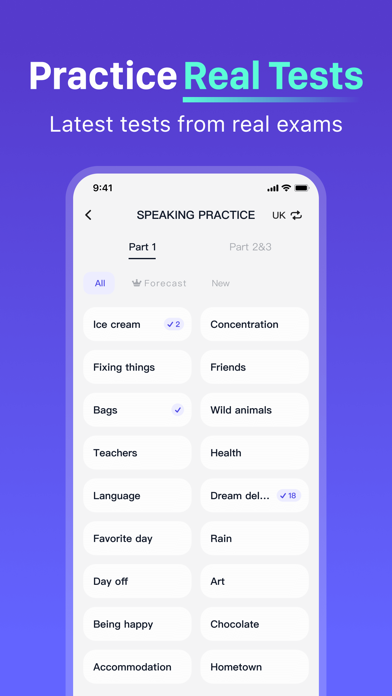 IELTS English Tutor Talkface スクリーンショット