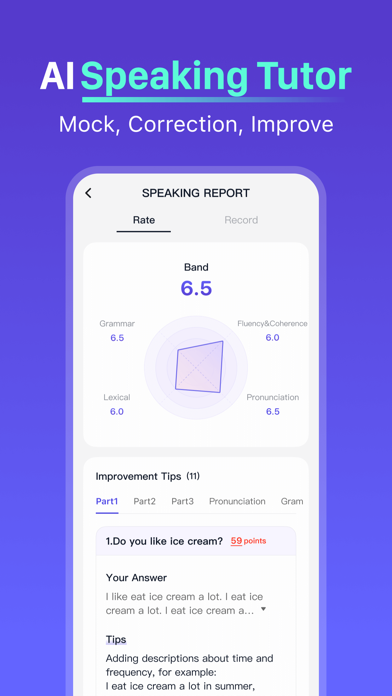 IELTS English Tutor Talkface スクリーンショット