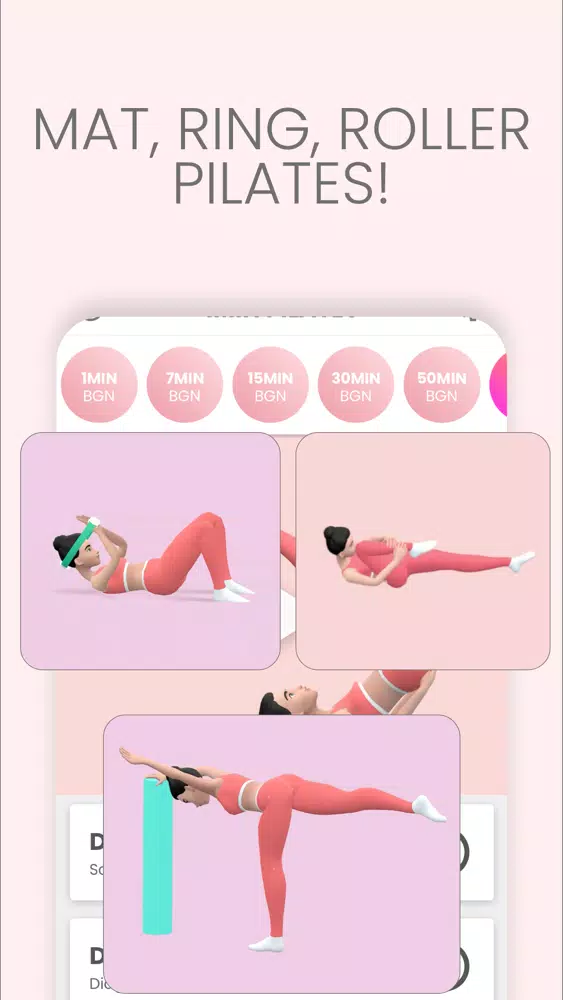 1MIN Pilates سکرین شاٹس