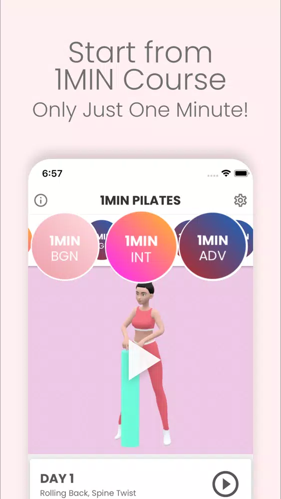 1MIN Pilates سکرین شاٹس