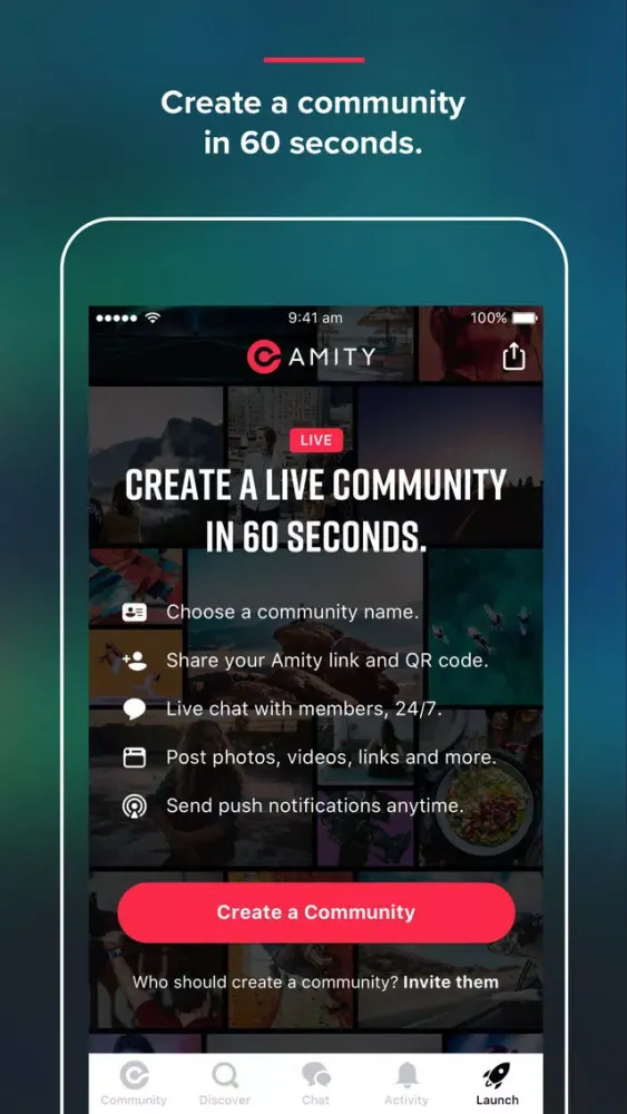 Tangkapan skrin Amity: Live Communities