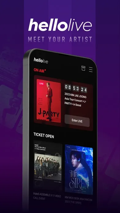 Capturas de pantalla de hellolive - meet your artists
