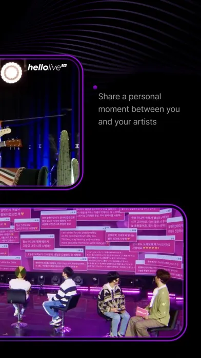 Capturas de pantalla de hellolive - meet your artists