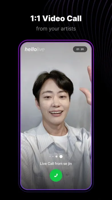 Capturas de pantalla de hellolive - meet your artists