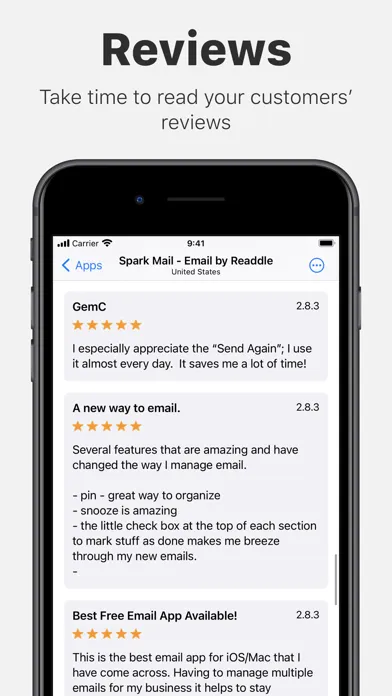 Tangkapan layar Starry: App Review Tracker
